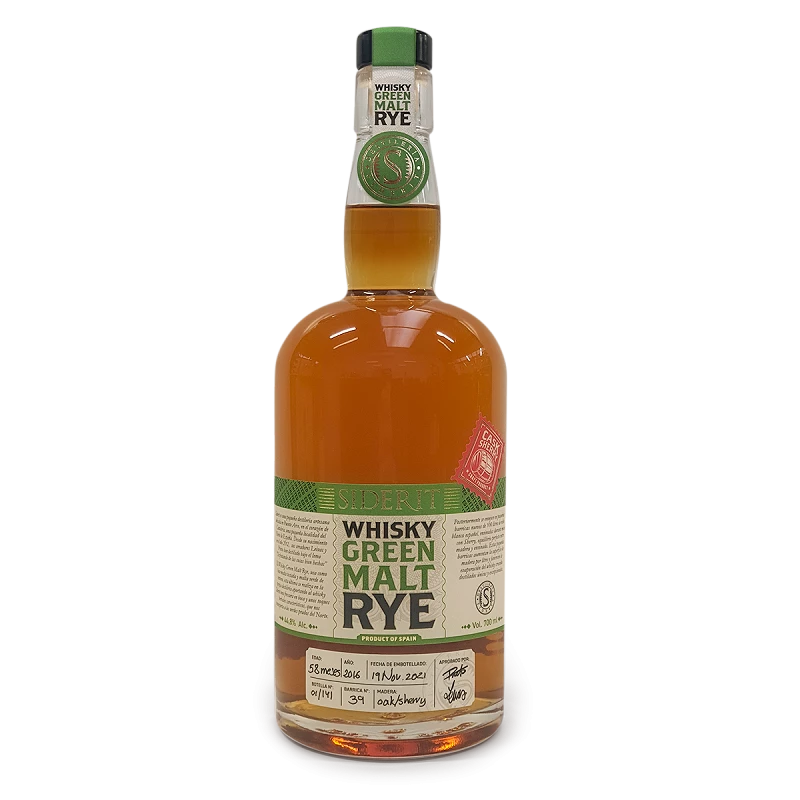 Whisky green malt rye Siderit - AGOTADO